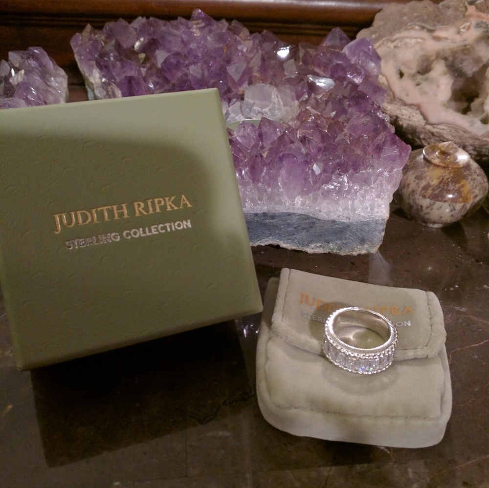 Sold!  Judith Ripka baguette ring